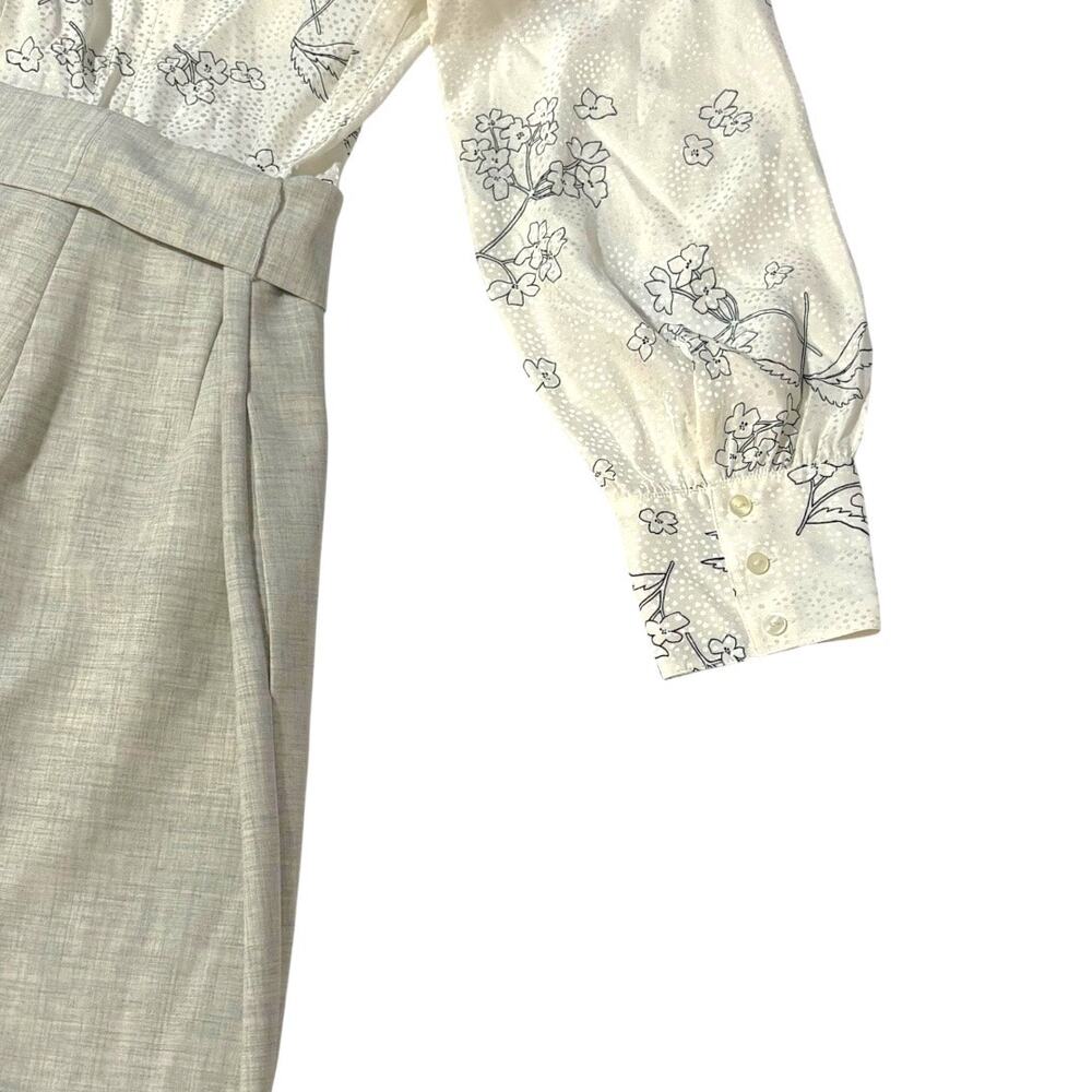 NWT Rebecca Taylor Long Sleeve Jumpsuit - Sz 6 - Spring Wedding Cocktail Party - Picture 10 of 11